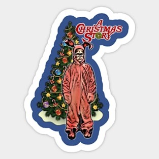 A Christmas Story Bunny Suit T-Shirt - Hoppin' into Holiday Cheer Sticker